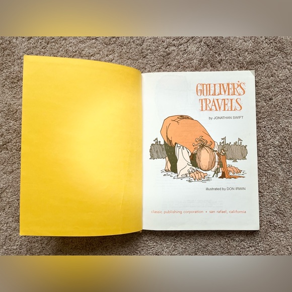 GULLIVER'S TRAVELS, Jonathan Swift (1970) Illustrated by Don Irwin Hardcover - Picture 3 of 16